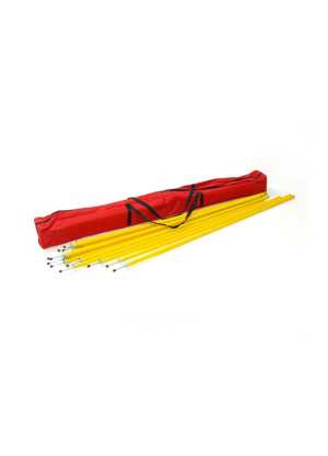 Agility Pole Set 1.6m x12 with Bag